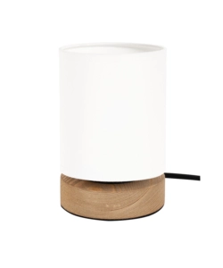 LAMPADA DA TAVOLO ONLI "KAMO" LEGNO E TESSUTO, E27